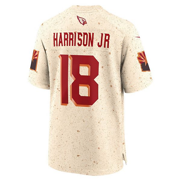 Мужская игровая футболка Marvin Harrison Jr Natural Arizona Cardinals 2025 Rivalries Collection Nike — фото 4