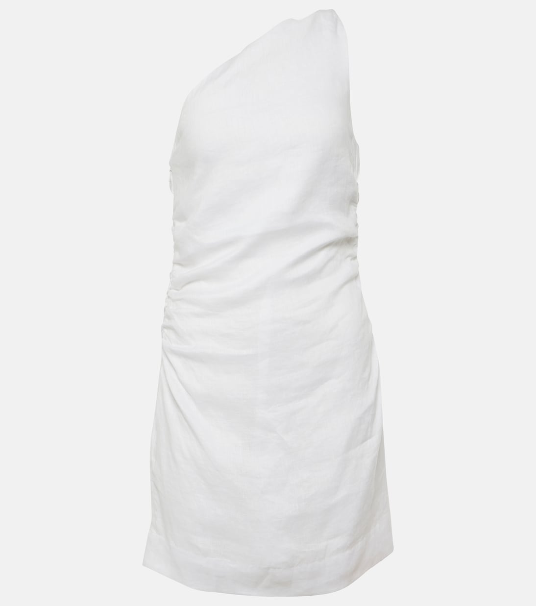 

Мини-платье из льна Marga со сборками Faithfull, Solid White