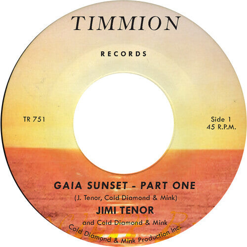 

Сингл 7" Tenor, Jimi & Cold Diamond & Mink: Gaia Sunset - Yellow