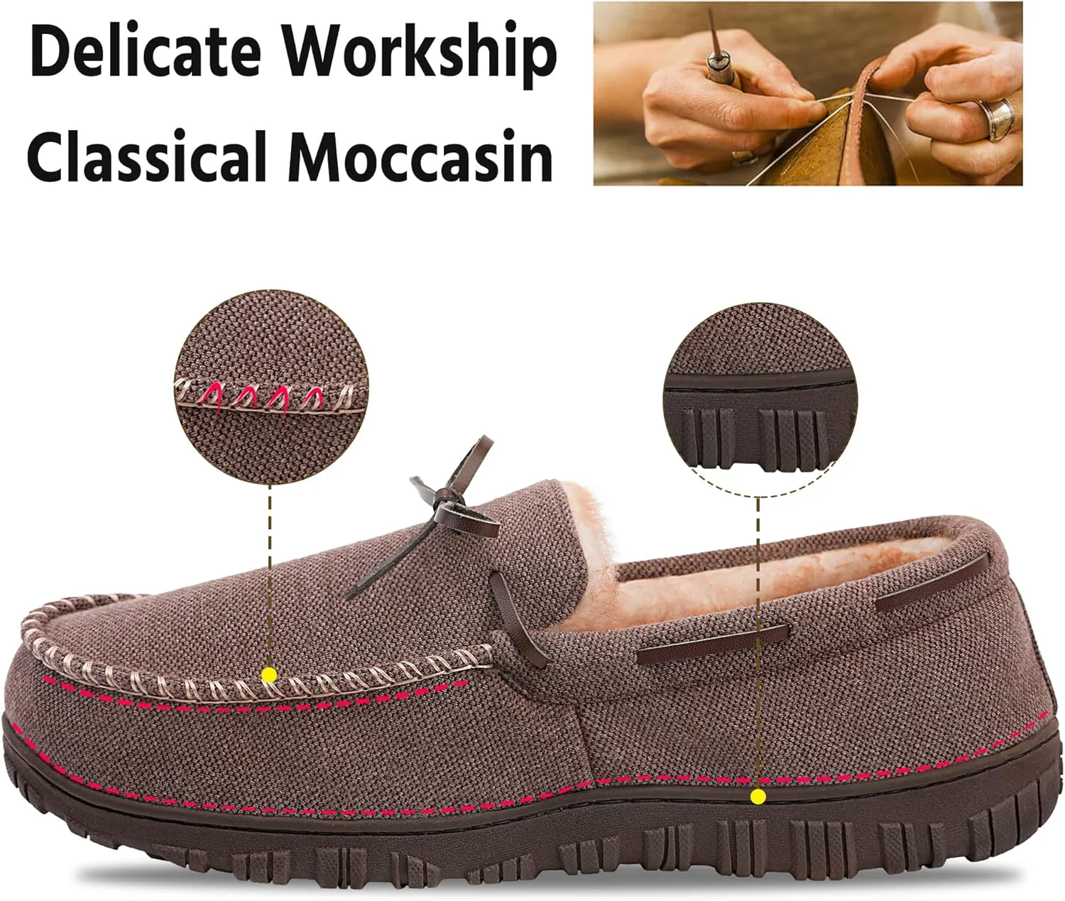 

Мужские тапочки MIXIN для дома и улицы с эффектом памяти, противоскользящие мокасины