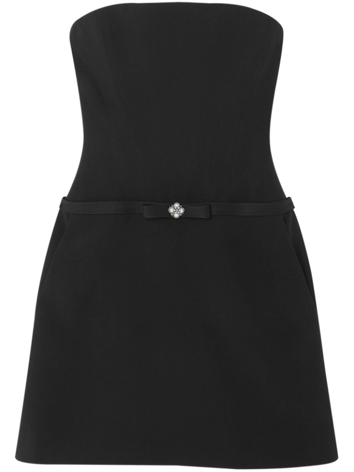 

Versace платье мини с бантом, черный