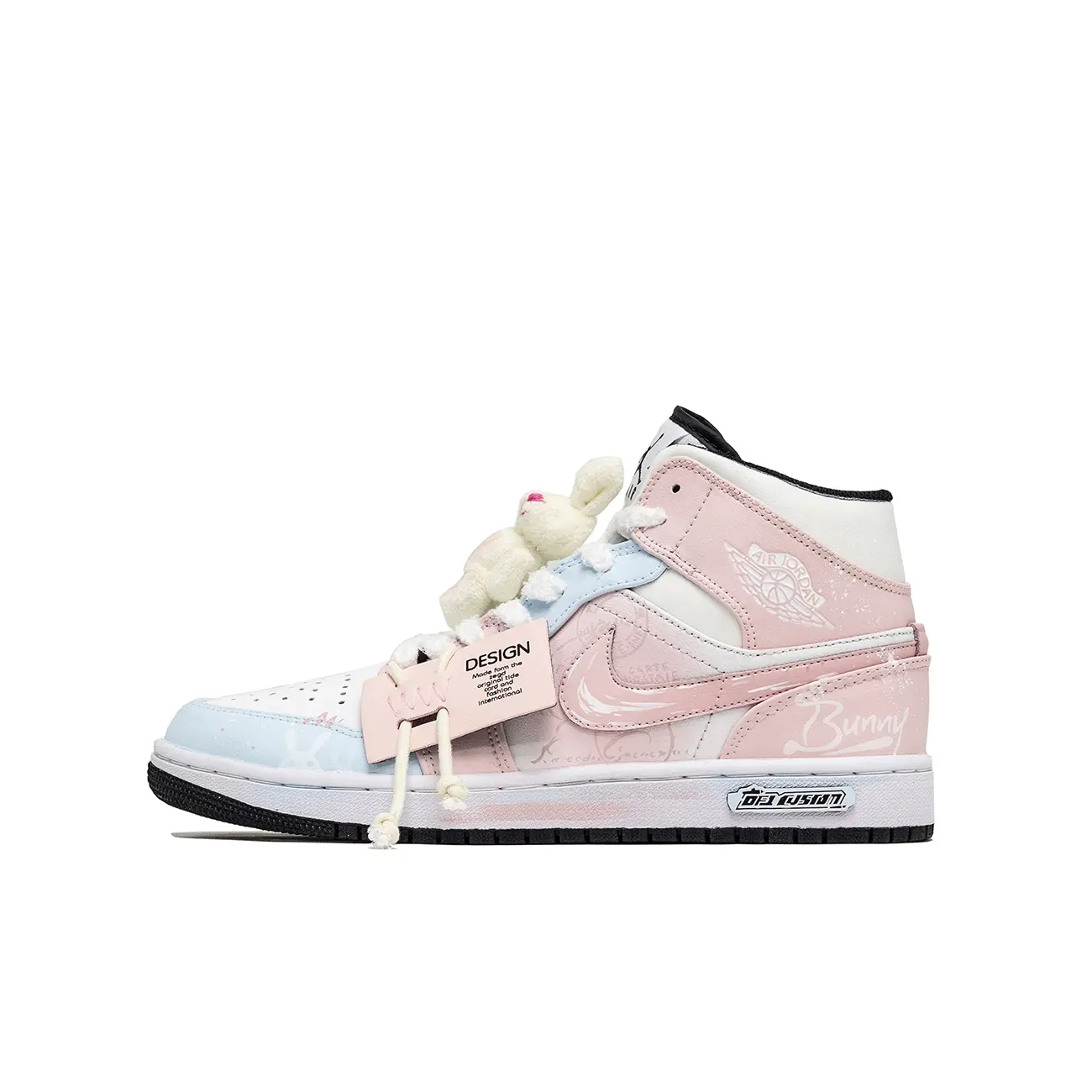 

Jordan Кроссовки Air 1 Vintage мужские Mid top Pink/White