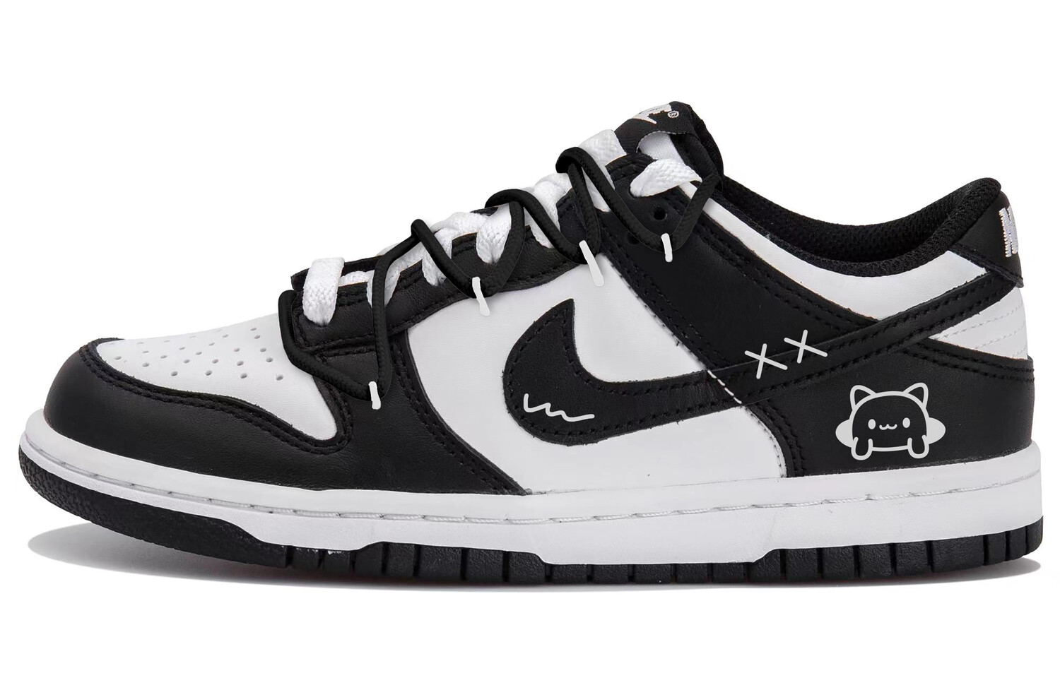 

Кроссовки Nike Dunk Skateboard Shoes Unisex Low-Top Black White, Черный, Кроссовки Nike Dunk Skateboard Shoes Unisex Low-Top Black White