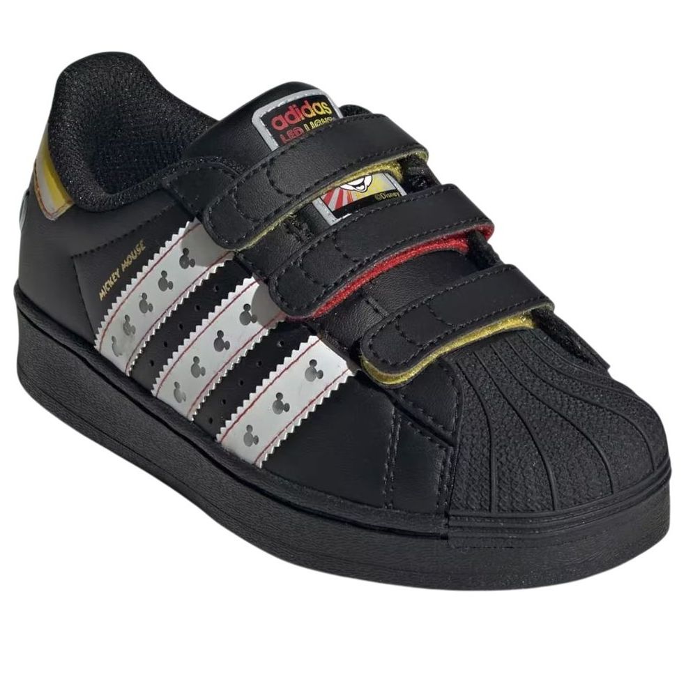 (PS) Adidas Disney Superstar LED Light 'Black White' — фото 4