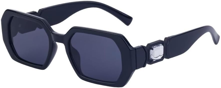 

Солнцезащитные очки прямоугольной формы со стразами, модные квадратные солнцезащитные очки для женщин, блестящие солнцезащитные очки с бриллиантами WNCKSQ, C2blackwhite