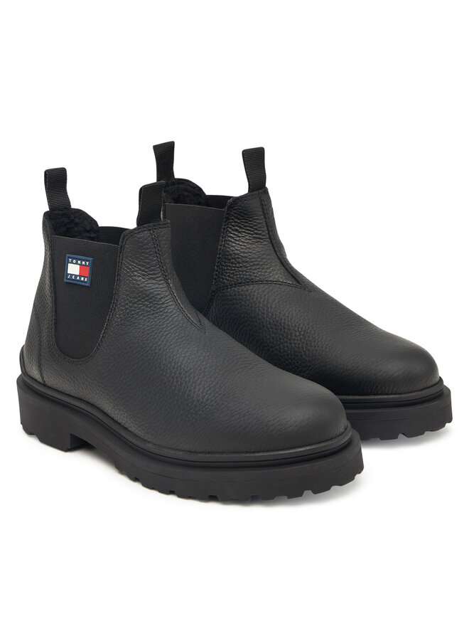 Классические ботильоны Tjm Chelsea Leather Wl EM0EM01670 Tommy Jeans, черный — фото 2