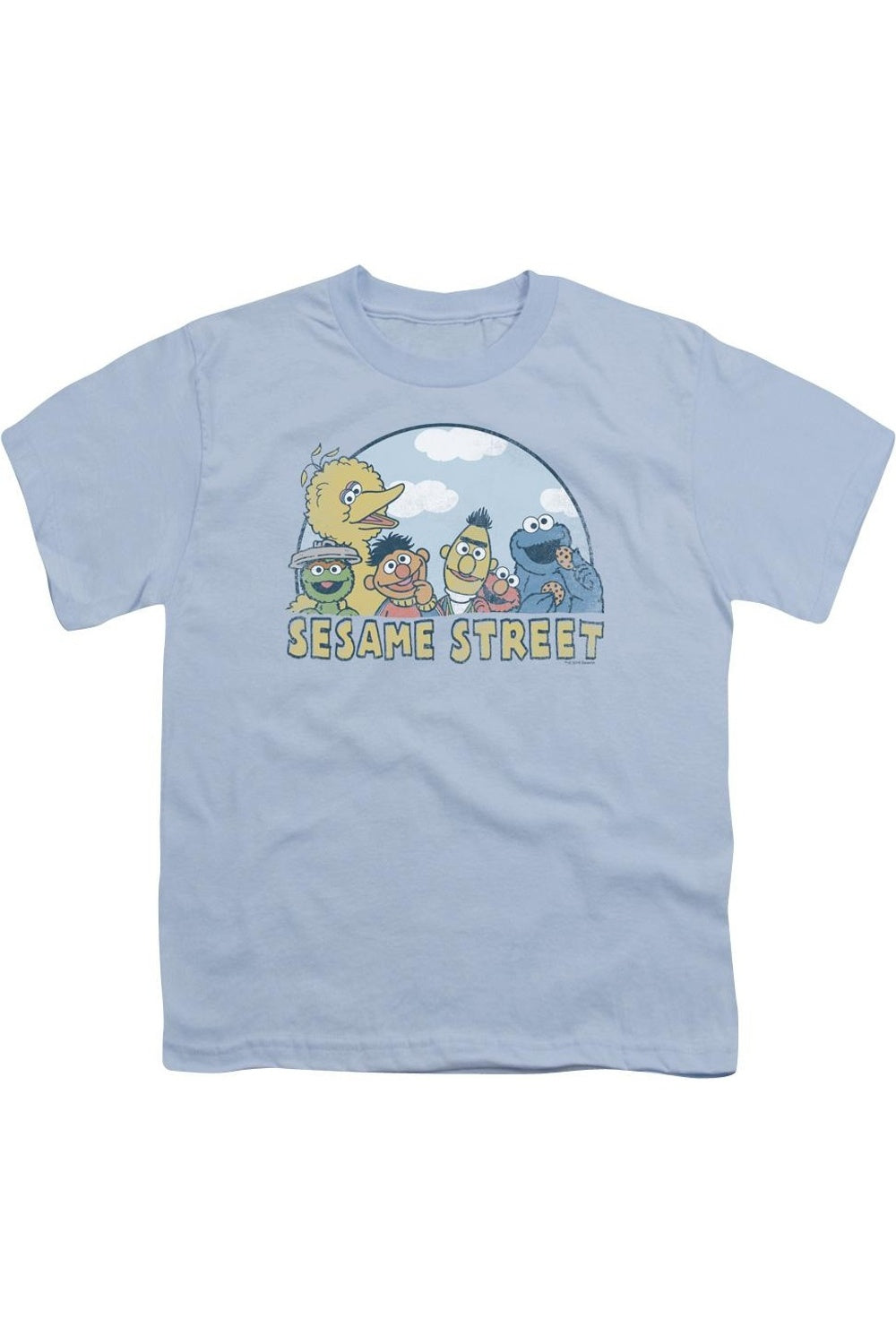 

Футболка с коротким рукавом Sesame Street для детей Gildan, светло-голубой