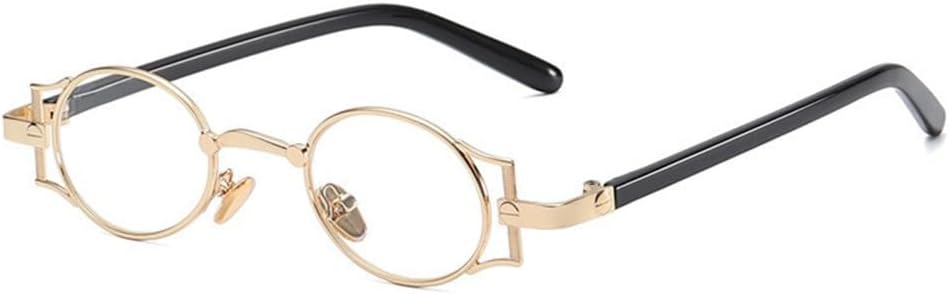 

Маленькие круглые солнцезащитные очки в стиле стимпанк для мужчин, винтажные очки в оправе из сплава, круглые очки для женщин, уличные очки с защитой от УФ-излучения UV400 HDUBFY, 7