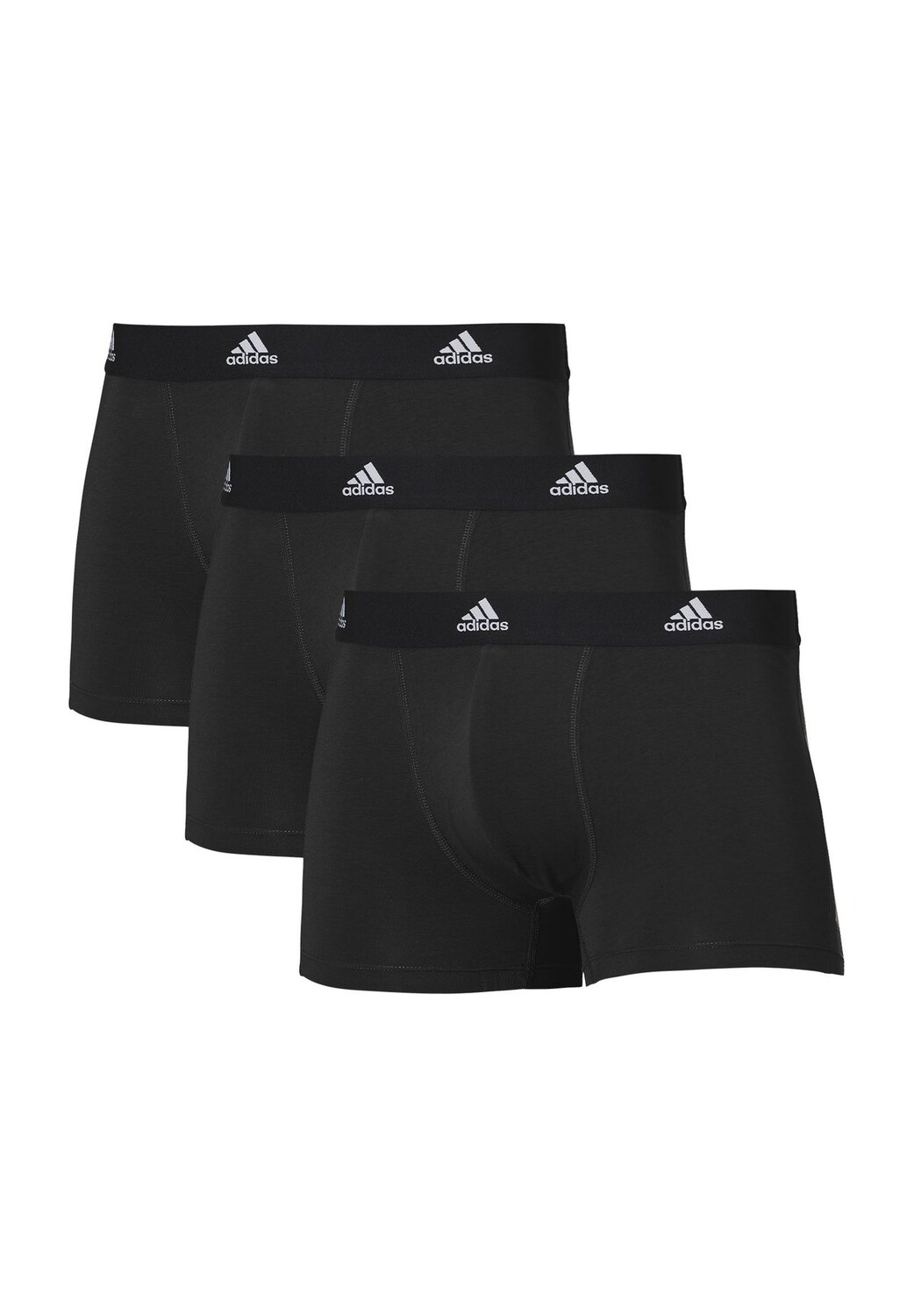 

Хлопковые трусы Active Flex, 3 пары, с логотипом на поясе, мужские adidas, черный