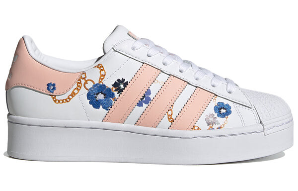 Кроссовки суперзвезда смелый Adidas, белый — фото 2