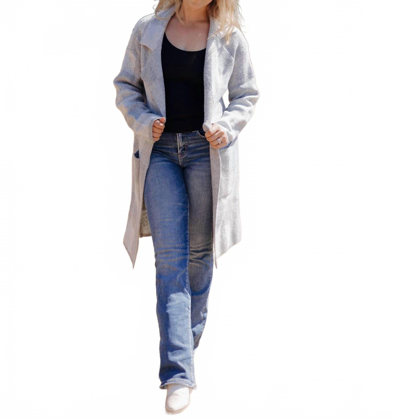 

Серый длинный кардиган Эверли ALLIE ROSE