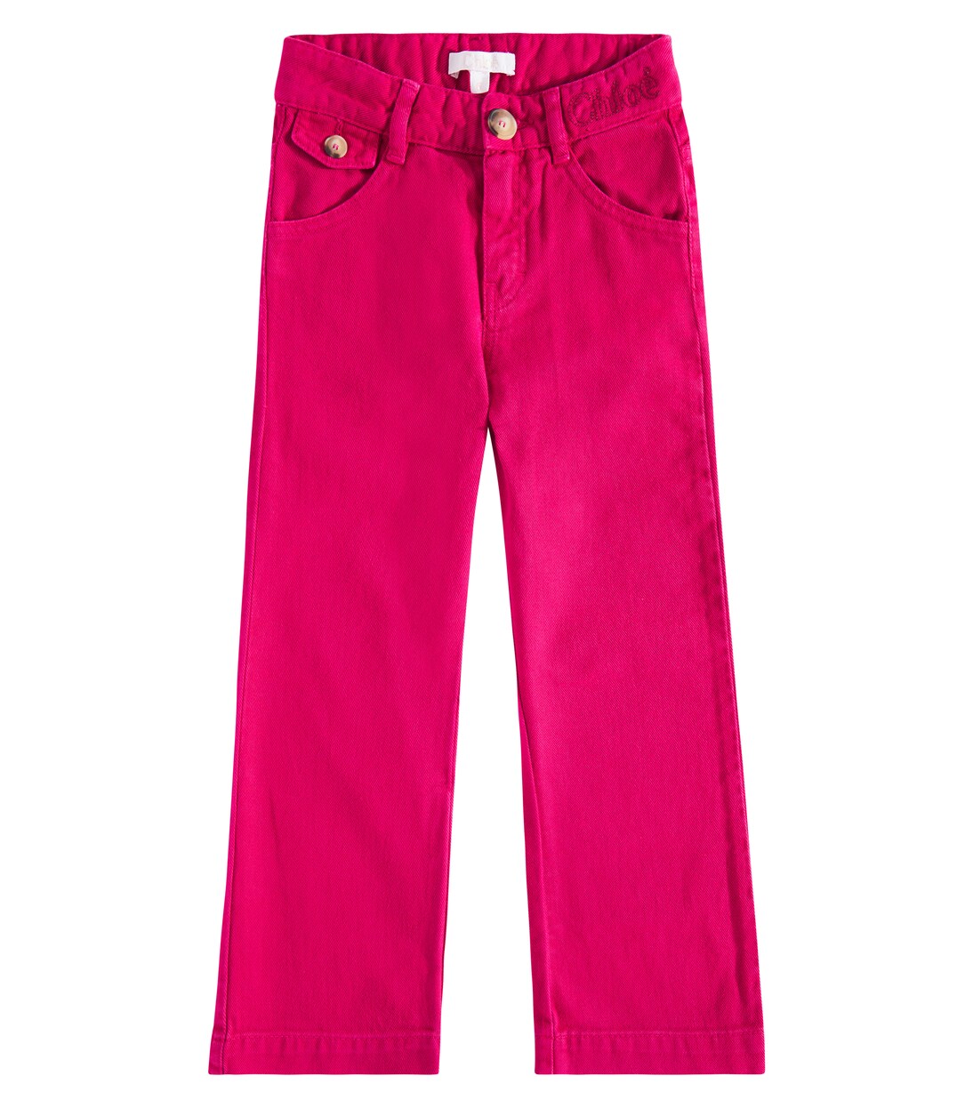 

Хлопковые брюки Chloé Kids, Fuschia