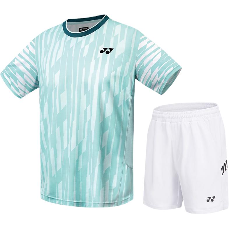 

Мужской комплект для бадминтона YONEX, clothing sets[светло бирюзовый top+белый shorts]