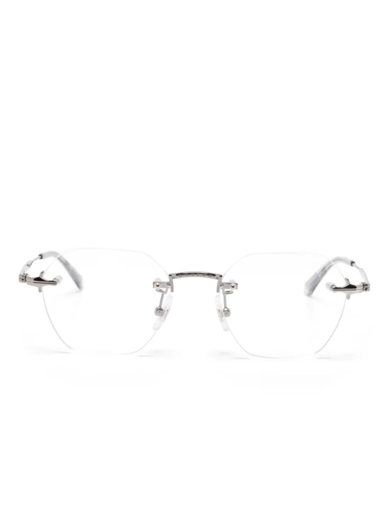 

Очки в круглой оправе Montblanc, серебряный