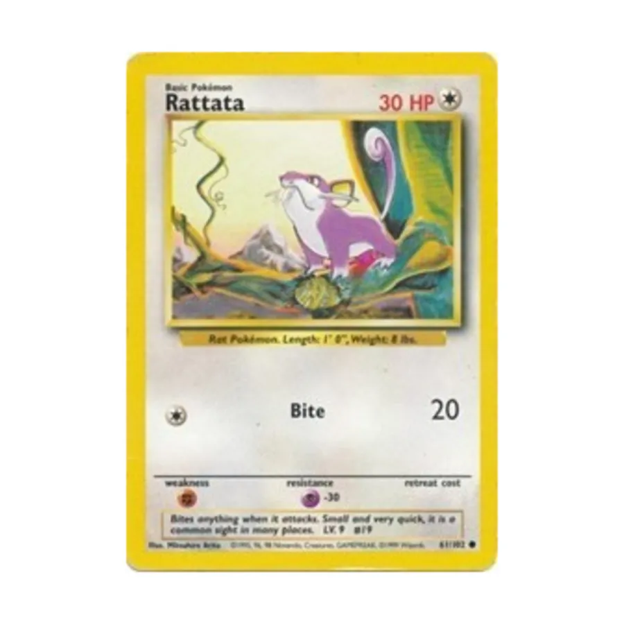 

CCG Раттата (К) #61, Pokemon - Base Set - Singles