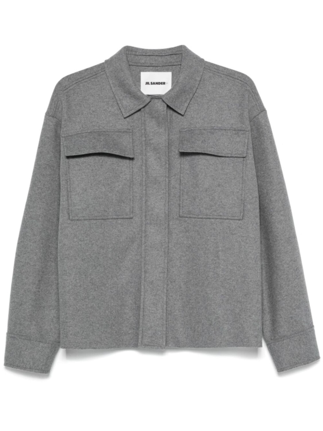 

Jil Sander фетровая рубашка, серый