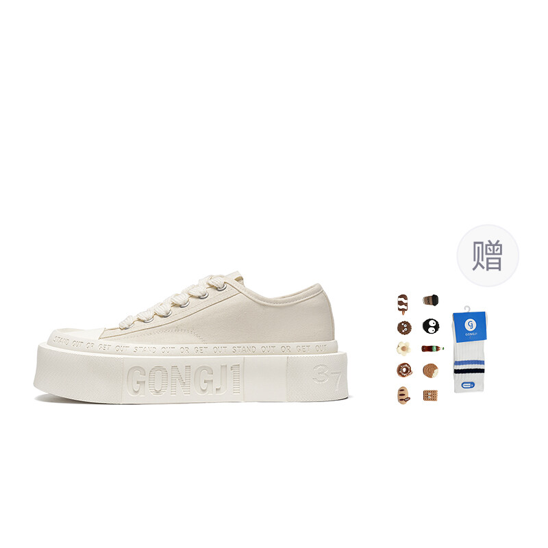 

Кроссовки GONGJI Lifestyle Shoes Unisex Low-top White, белый