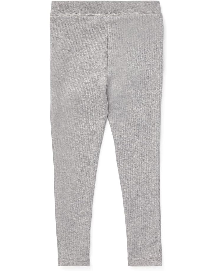 Брюки Polo Ralph Lauren Kids French Terry Leggings, цвет Light Grey Heather — фото 2