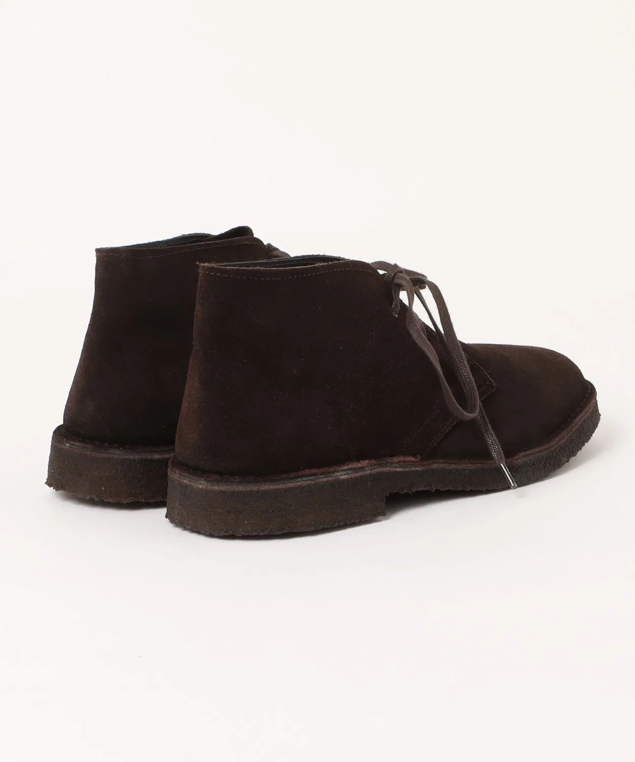 Ботинки Desert 300 бренда LLOYD FOOTWEAR SHOEMAKER из тёмно-коричневой замши на кремовой подошве — фото 2
