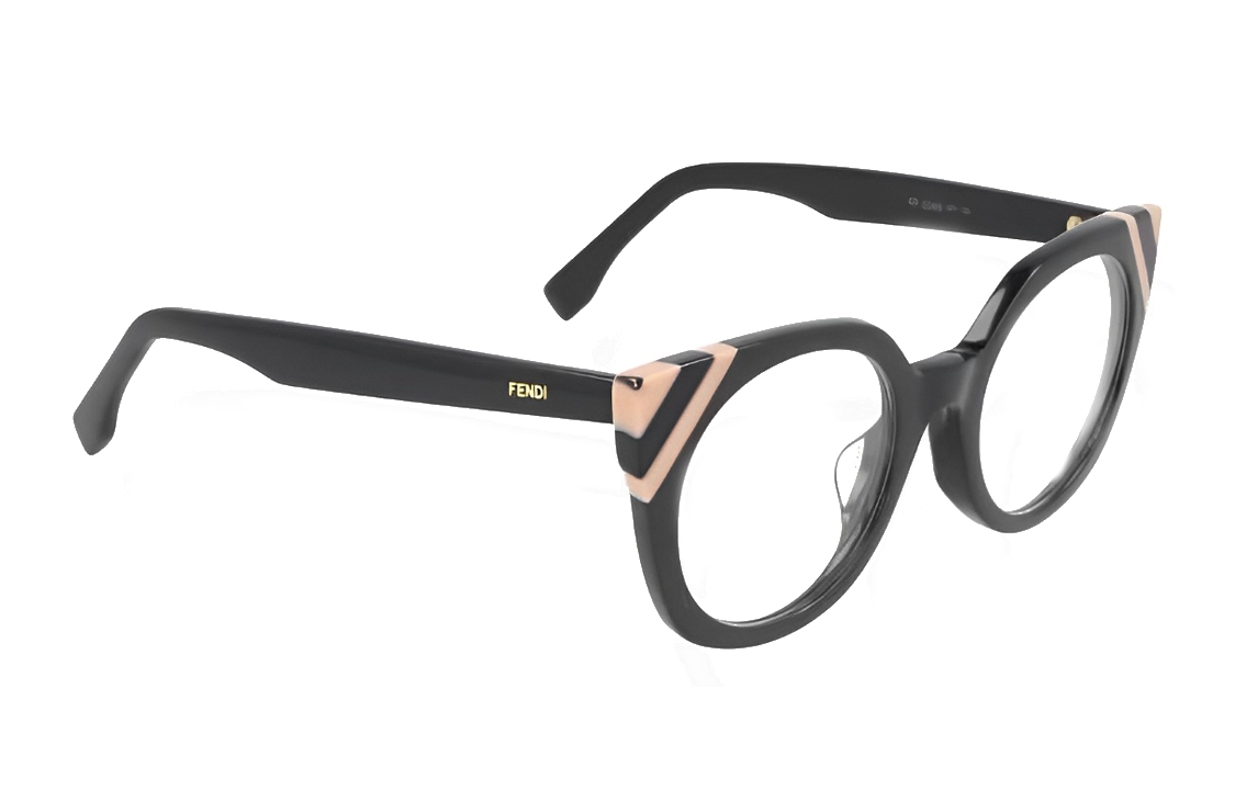 

Очки с круглой оправой FENDI, черный