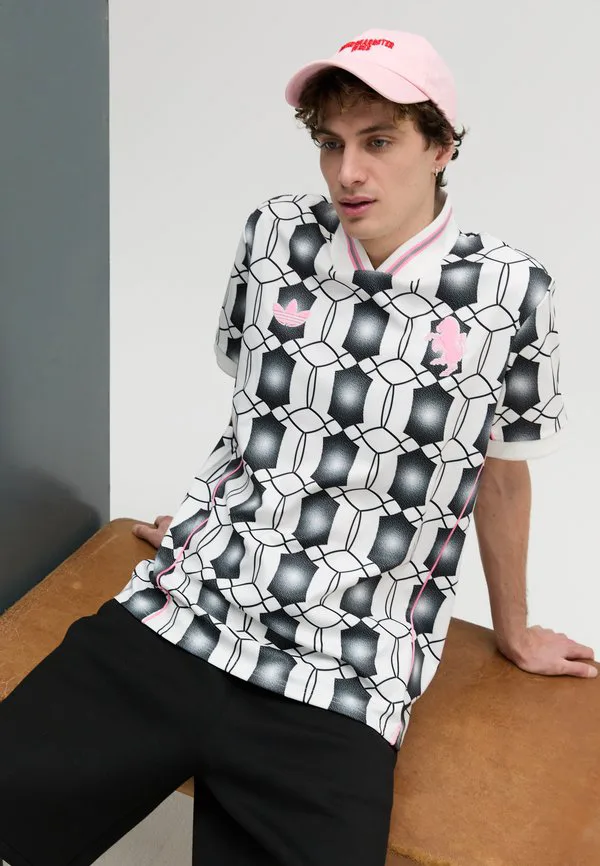 Футболка "ювентус турин" в стиле lifestyle, клубная одежда Adidas Performance, White/Black