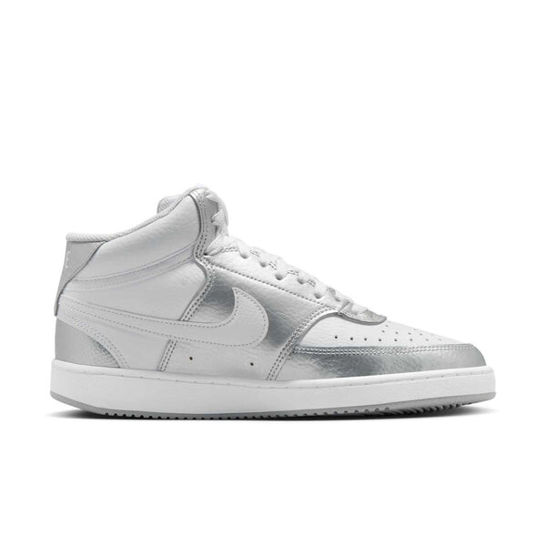 Кроссовки court vision mid 'silver grey' Nike, серый — фото 2
