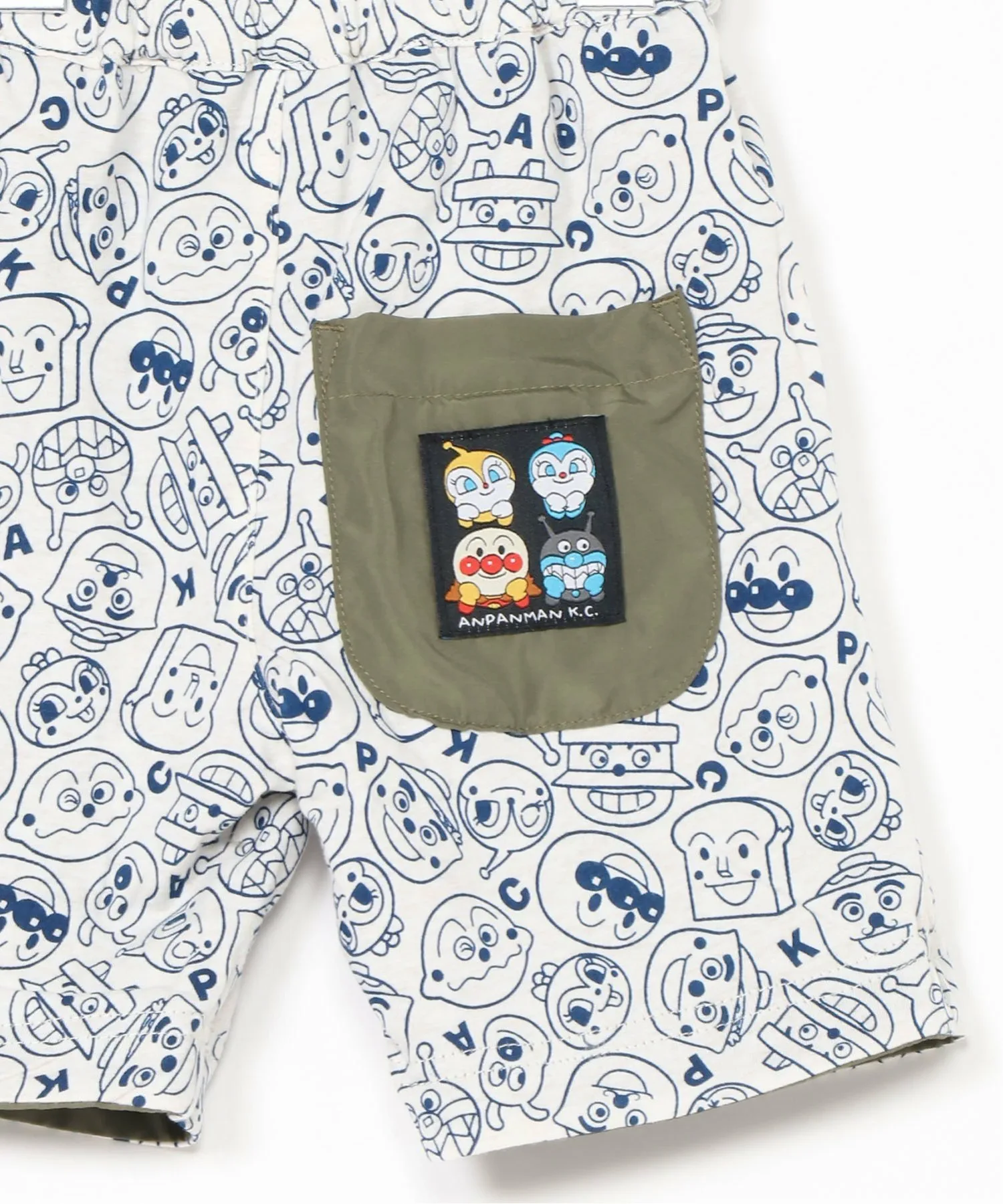 Реверсивные шорты APKC/(K) Anpanman Kids Collection, Khaki — фото 4