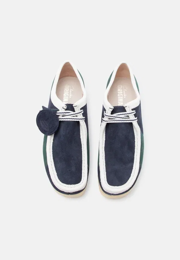 Ботинки повседневные Clarks Originals Wallabee casual lace ups, сине-зеленый — фото 4