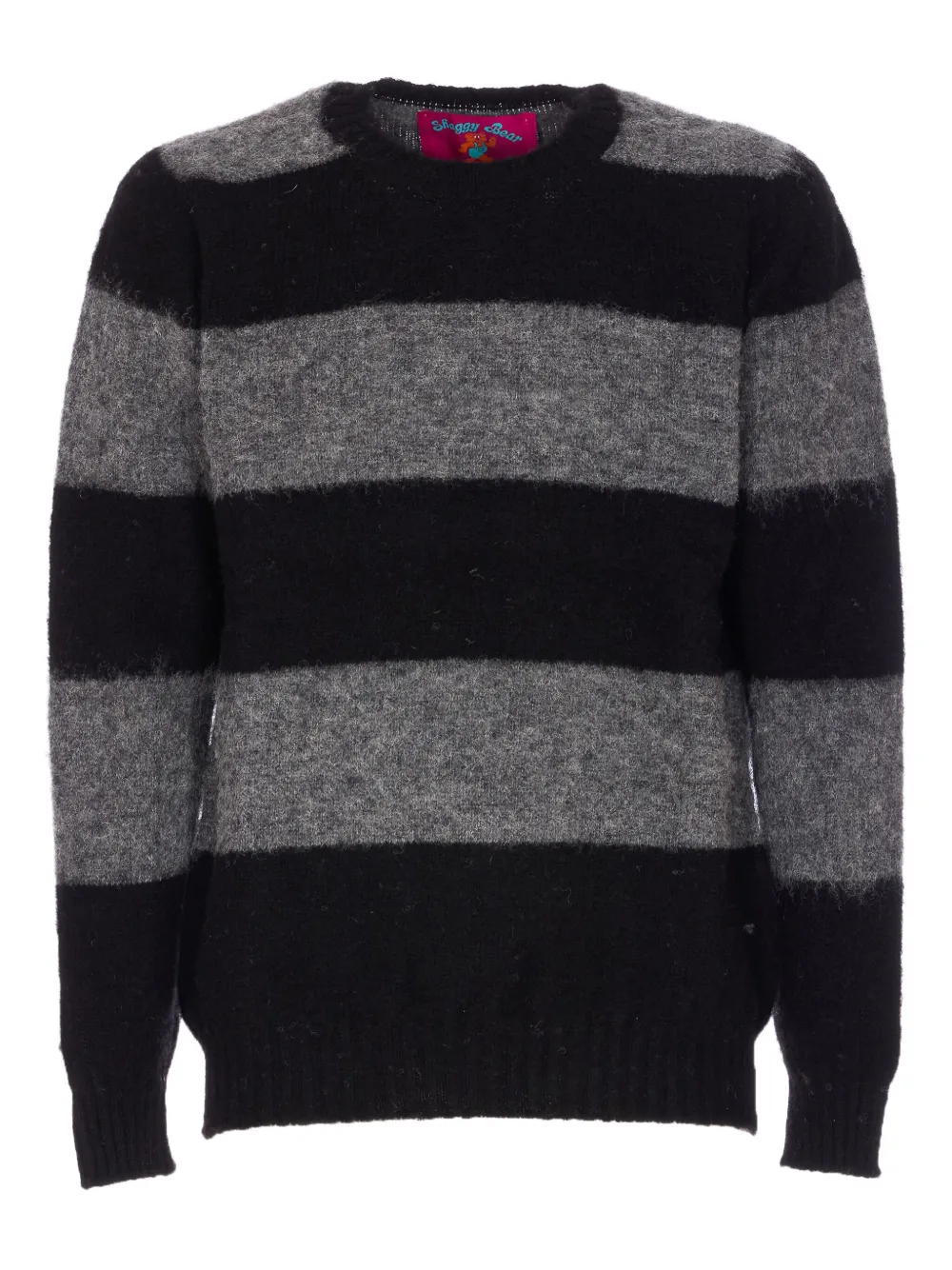 

Свитер в полоску с круглым вырезом Howlin', черный