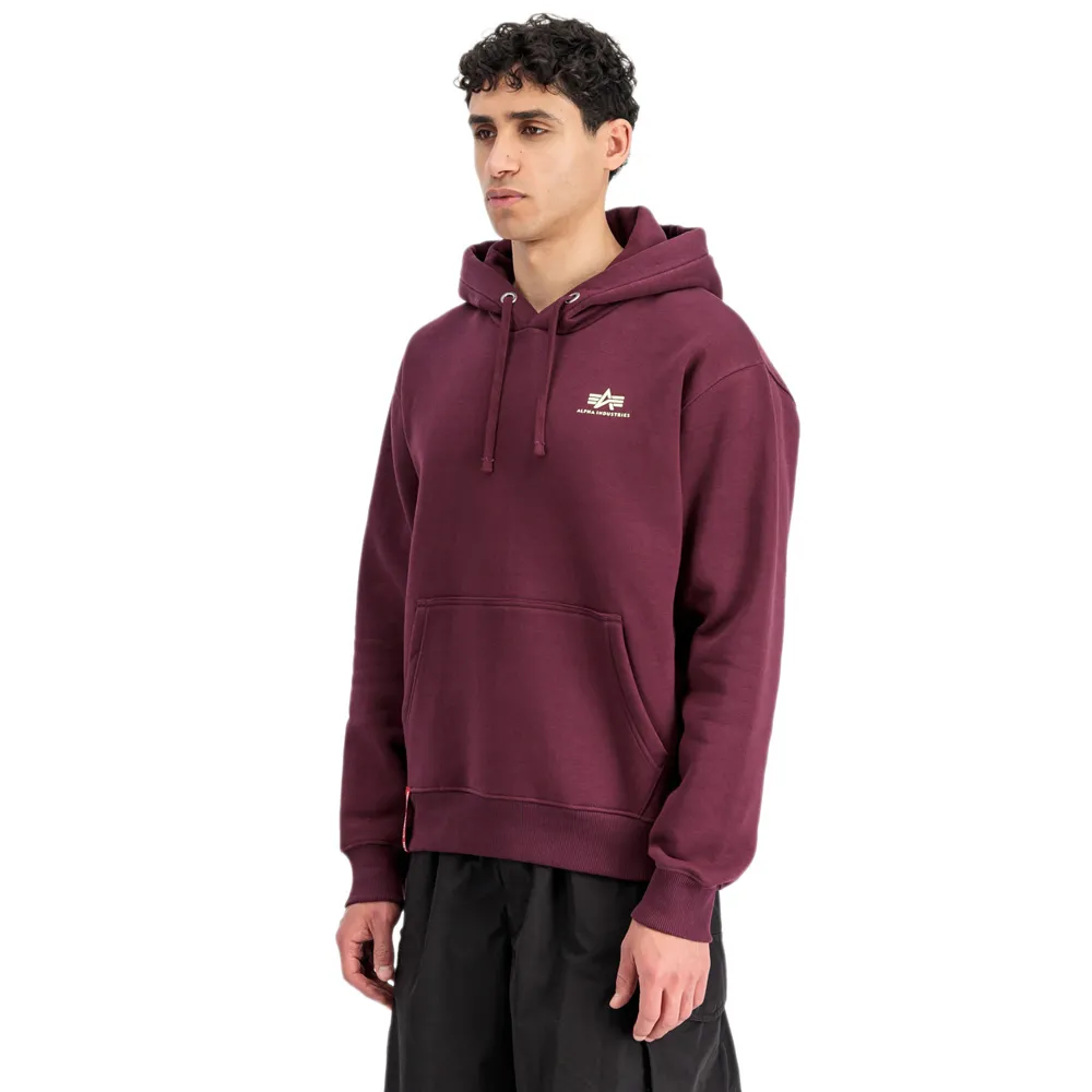 

Худи Alpha Industries Basic Small Logo, фиолетовый