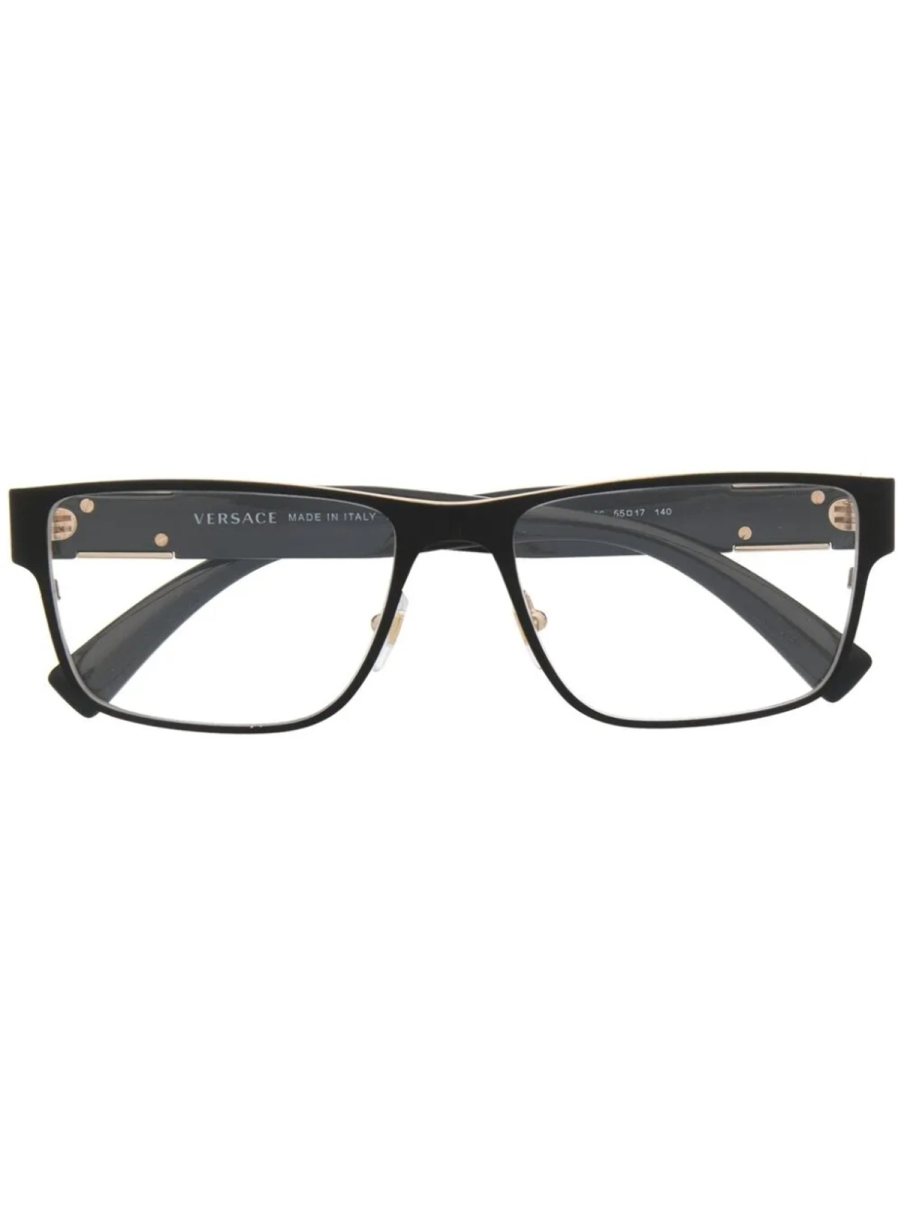 

Versace Eyewear очки в квадратной оправе с логотипом, черный