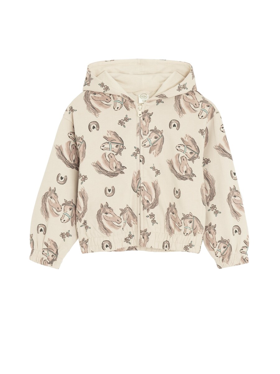 

Толстовка с капюшоном на молнии Cool Club, бежевый