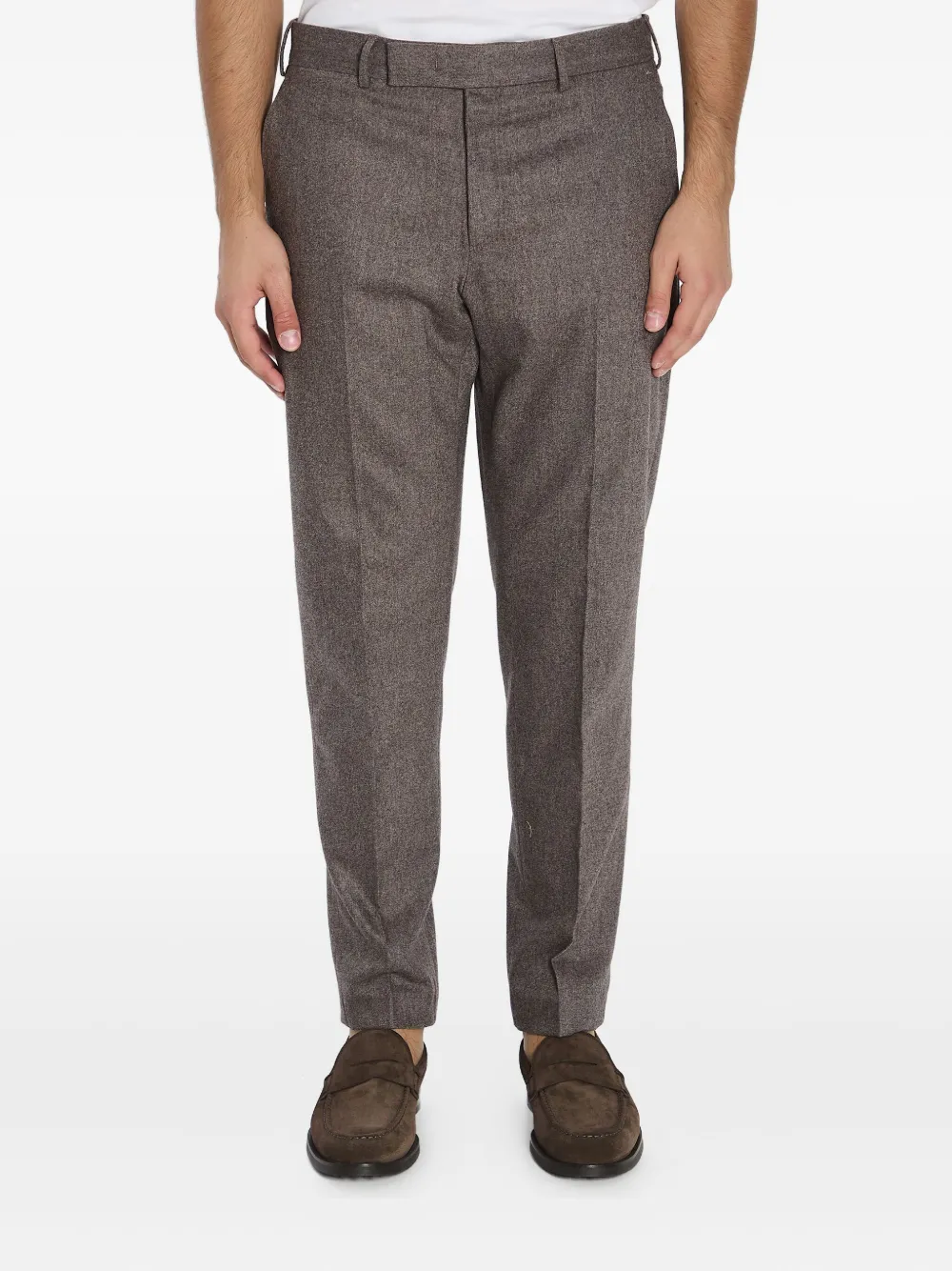 

Брюки с поясными петлями Pt Torino, коричневый