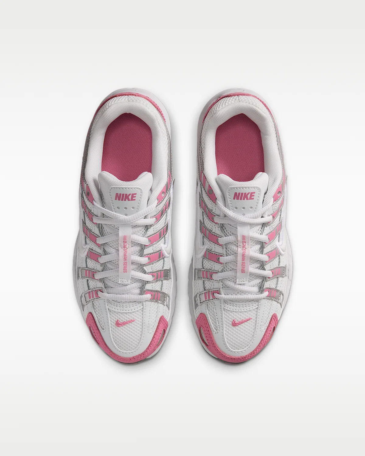 Кроссовки Nike P-6000 для детей, Off White/Peony/Smoke Grey/Off White — фото 4