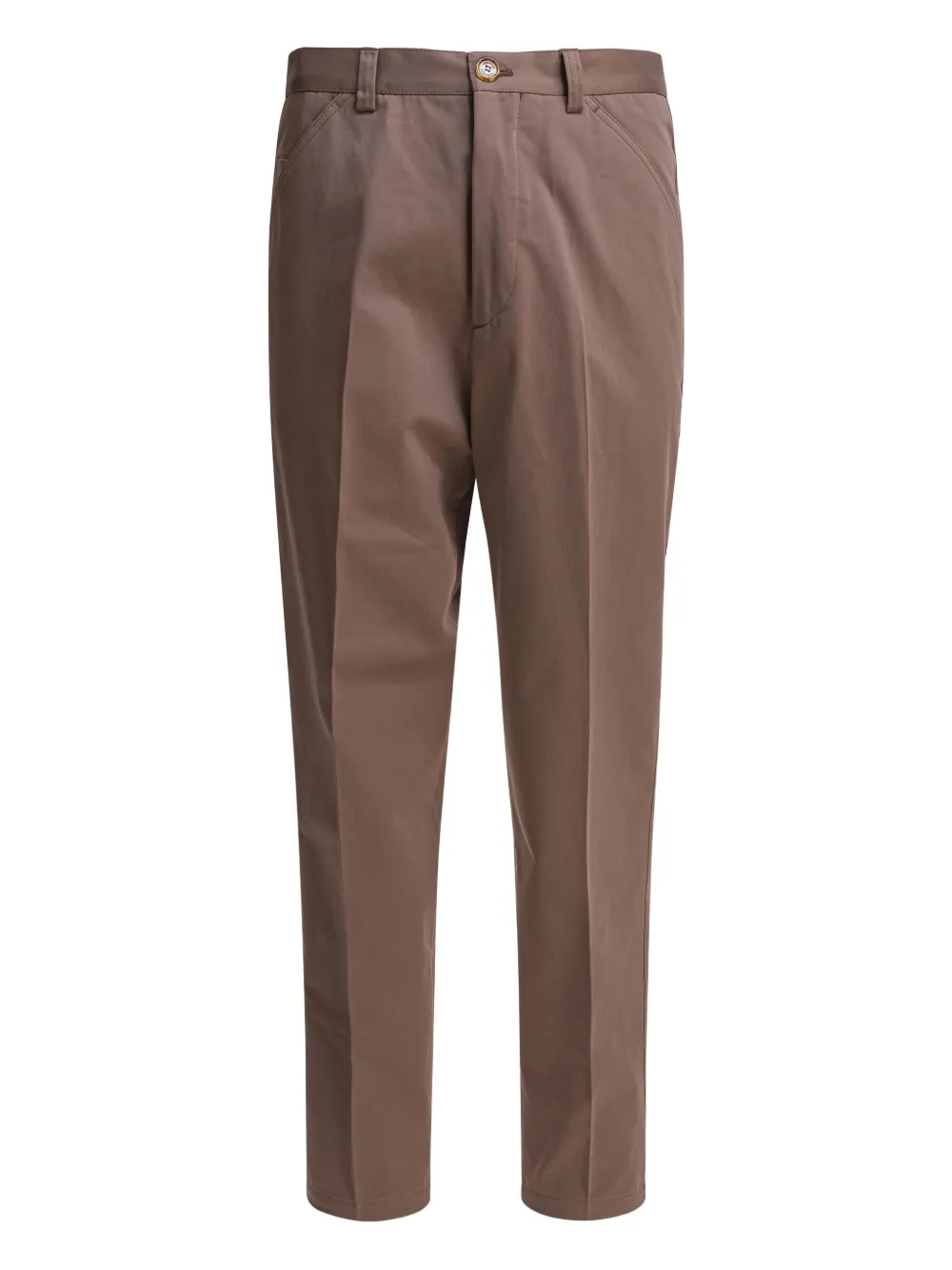 

Твиловые брюки Brunello Cucinelli, коричневый