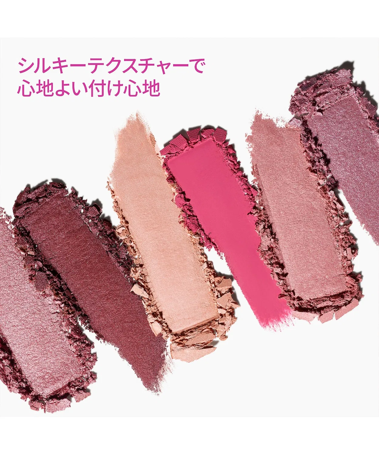 Тени для век 6-цветная палитра MAC Connect in Color Rose Lens, розовые оттенки — фото 4