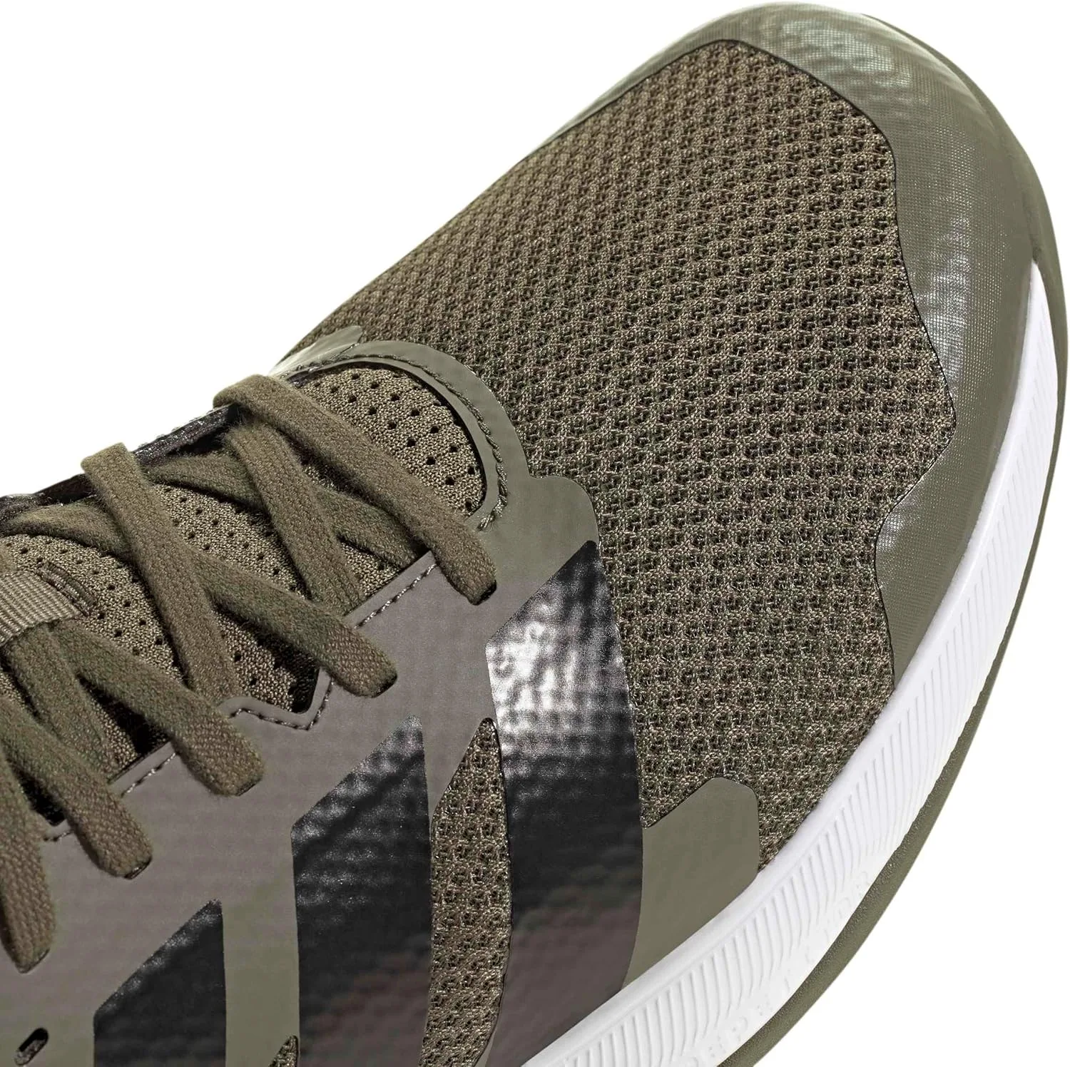 Мужские тренировочные кроссовки Adidas Dropset Base, черный/оливковый — фото 4