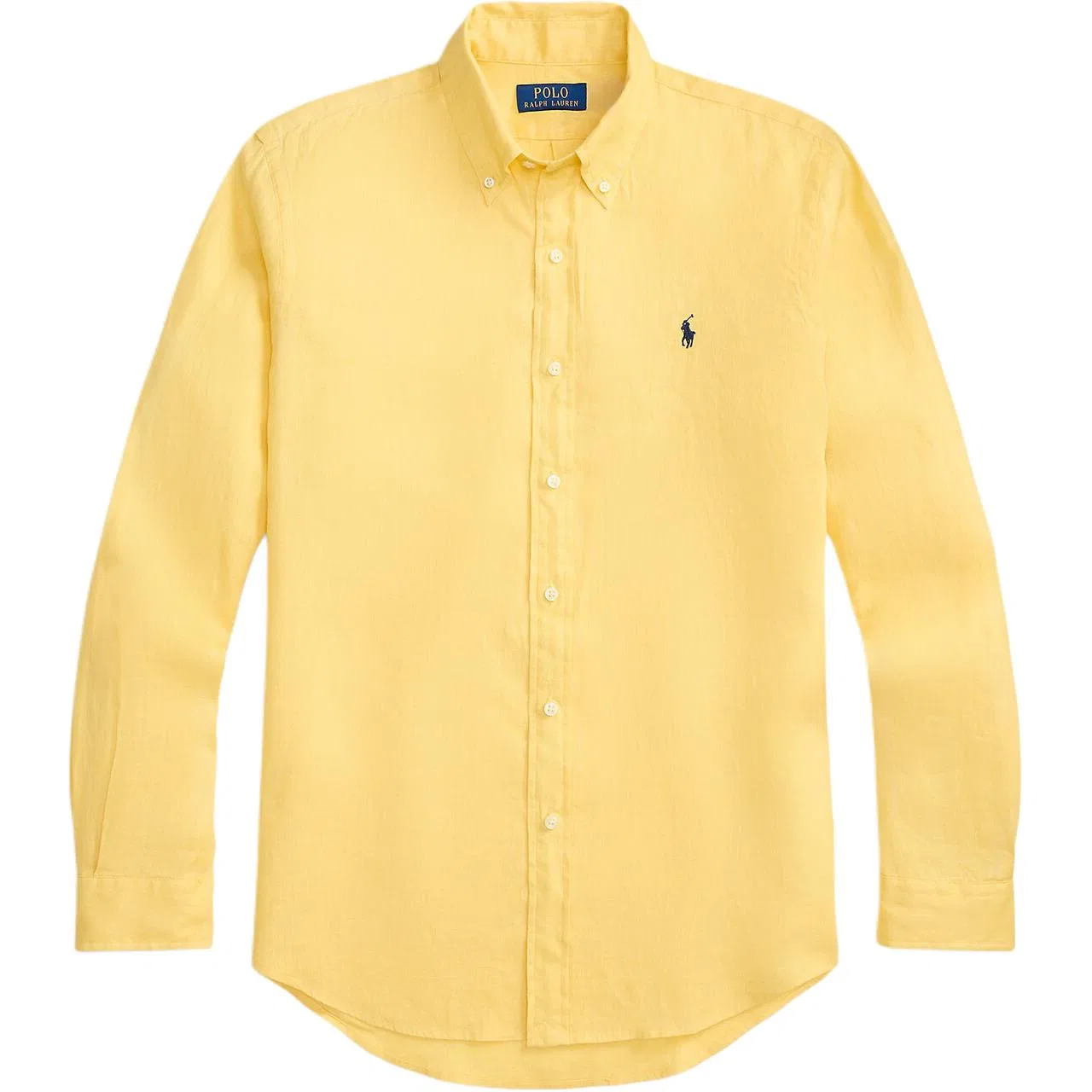 Рубашка льняная Custom Fit Polo Ralph Lauren, Corn Yellow