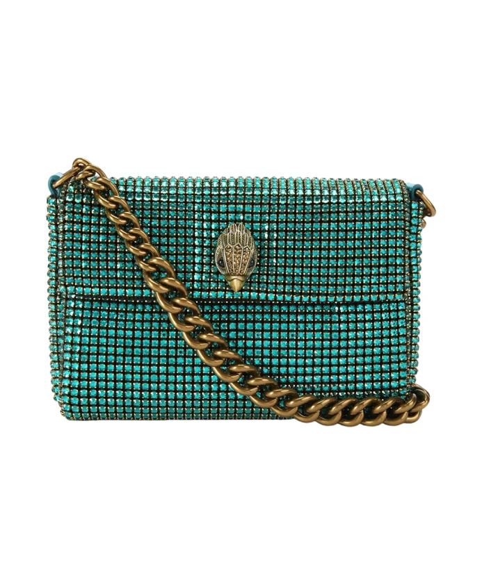 

Вечерняя сумочка через плечо со стразами Kurt Geiger, зеленый