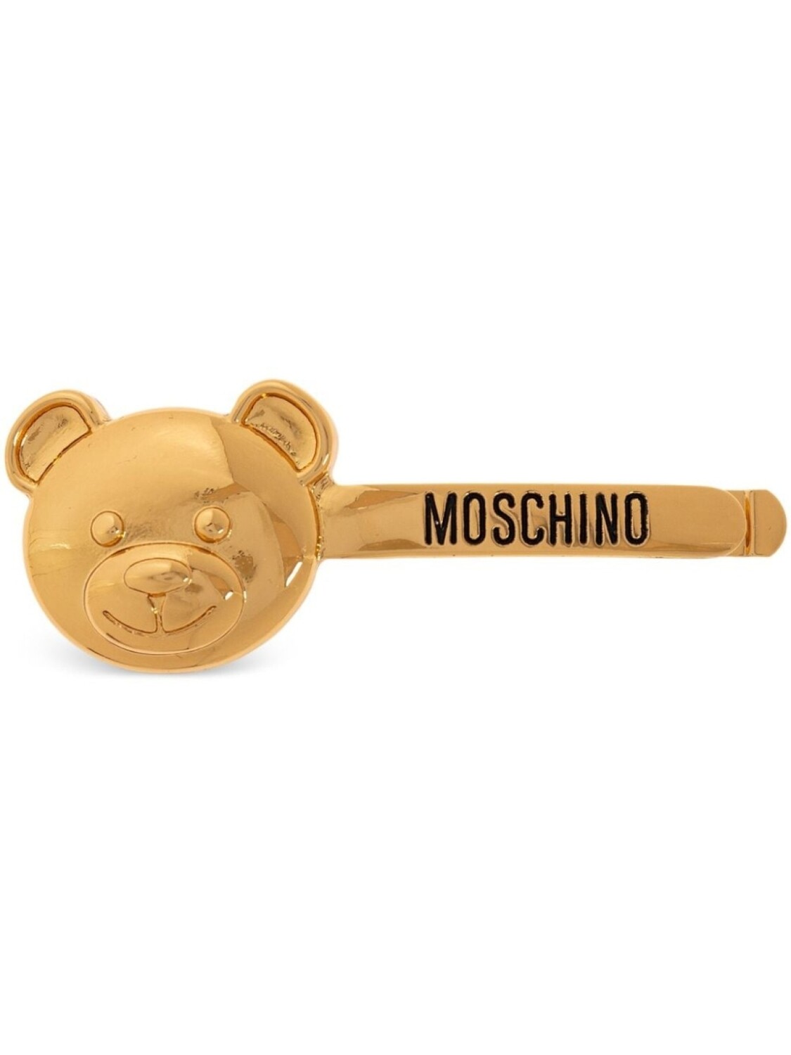 

Moschino заколка для волос с мотивом медведя, золотистый