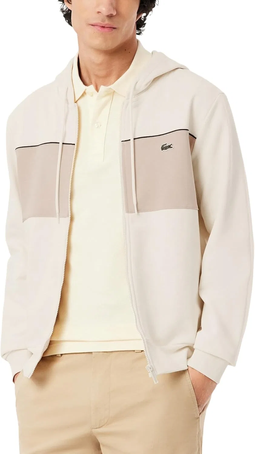 Толстовка на молнии с цветовыми блоками Lacoste, Lapland/Lionne