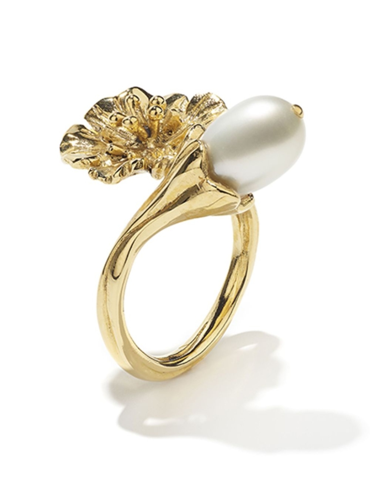 

Goossens кольцо Fleur de Pavot с жемчугом, золотой