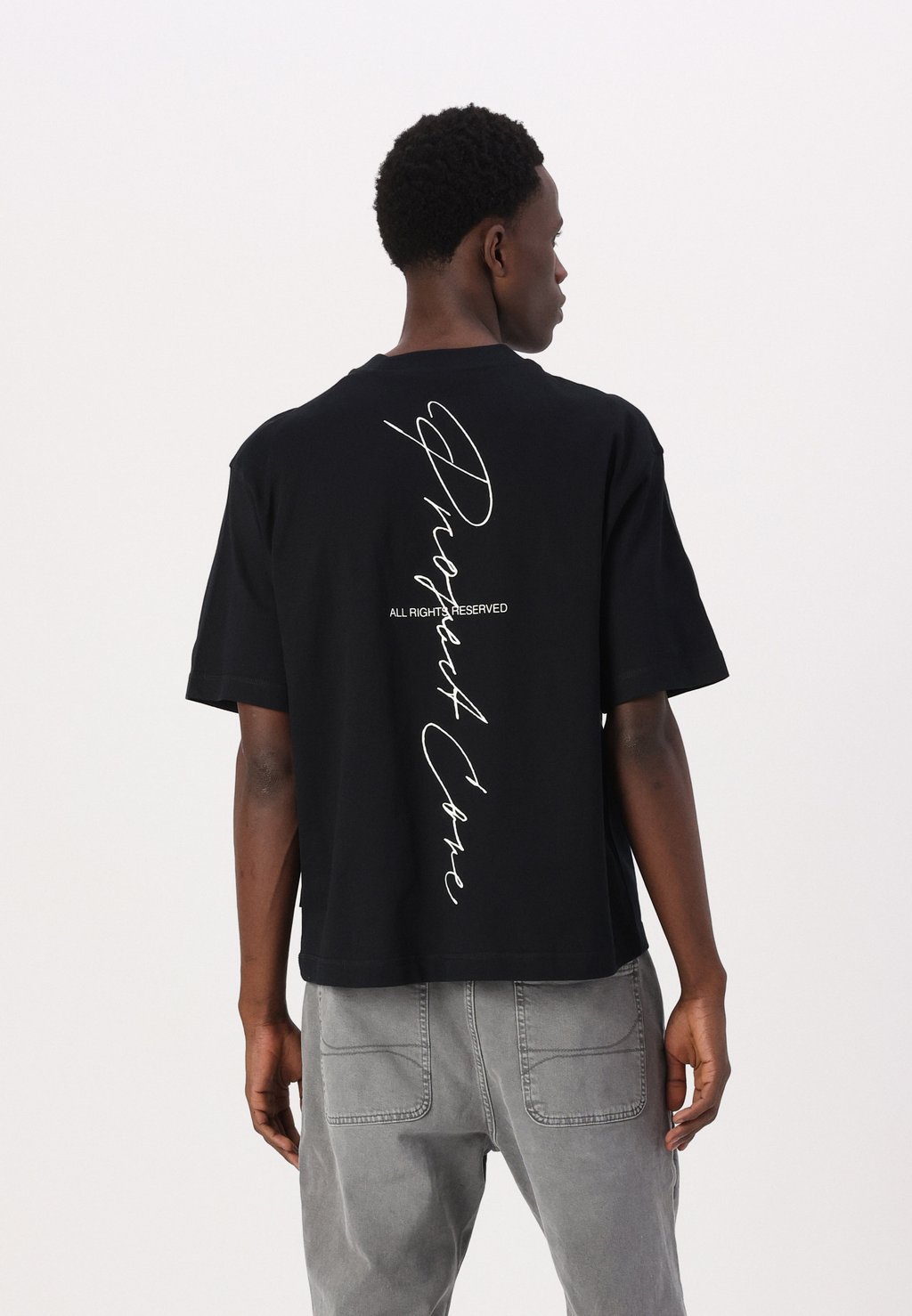 

Футболка с принтом JCODYNAMIC SCRIPT TEE CREW NECK Jack & Jones, черный