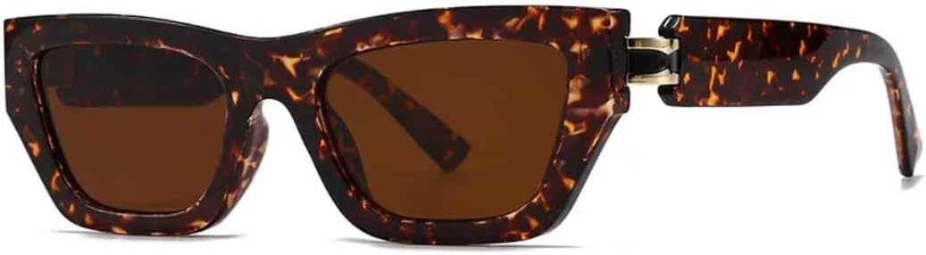 

Солнцезащитные очки «кошачий глаз» в большой оправе для женщин и мужчин, в винтажном панк-стиле, популярные для активного отдыха и вождения, с защитой от УФ-излучения UV400 (цвет «леопардовый чай») TVTBBVV, Leopard Tea