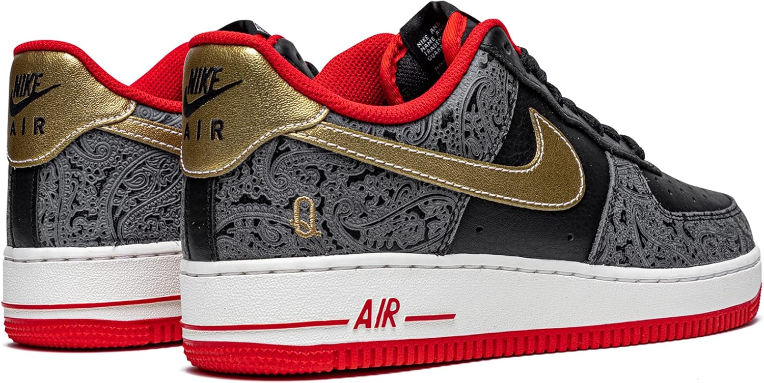 Кроссовки Nike Mens Air Force 1 07' LX DJ5184 001 Spades - размер, Black/Metallic Gold — фото 3