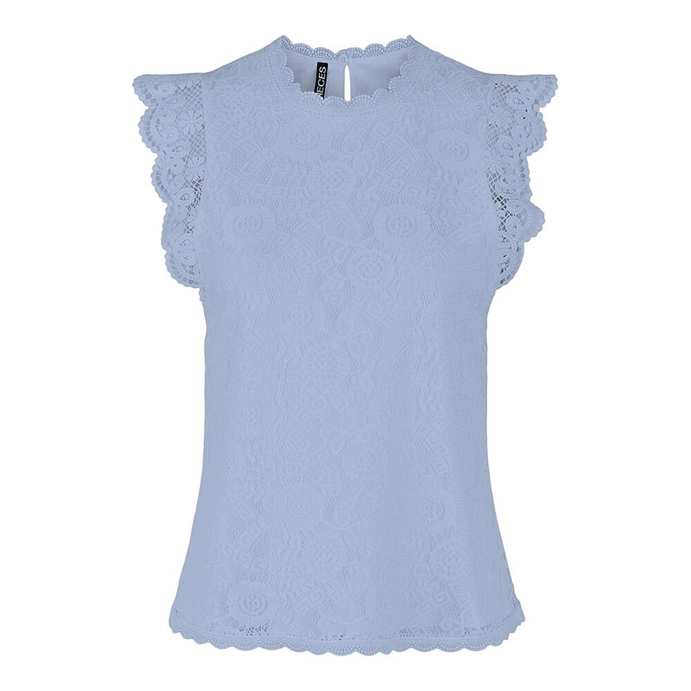 

Блузка Pieces Olline Lace, синий