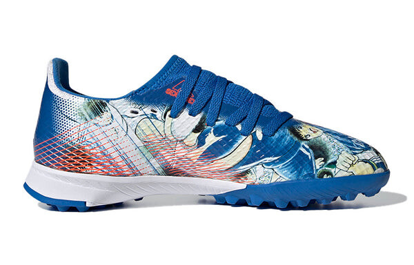 Кроссовки x ghosted.3 tf k 'blue white' Adidas, синий — фото 2