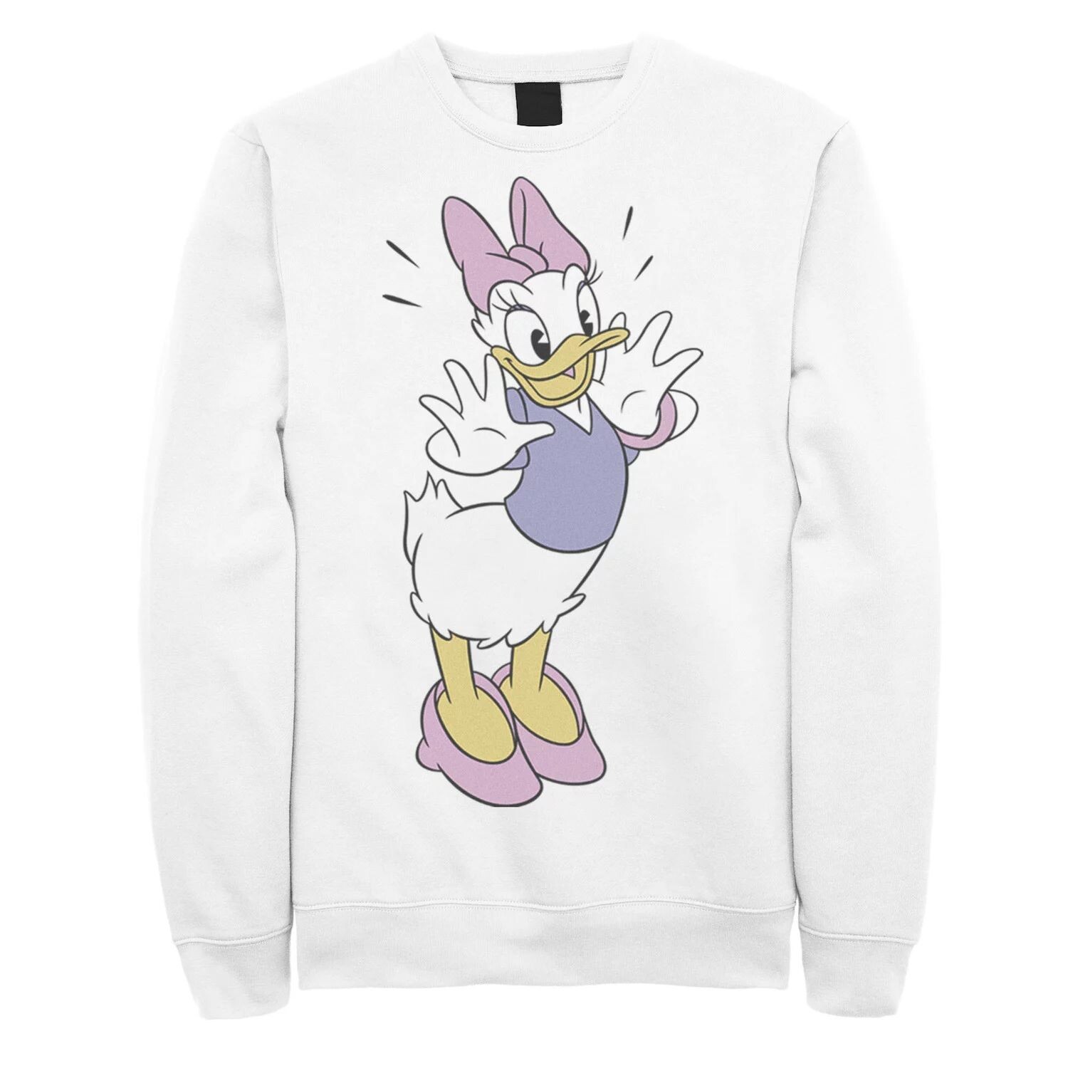 

Мужской свитшот с портретом Disney Daisy Duck Ecstatic Pose Licensed Character