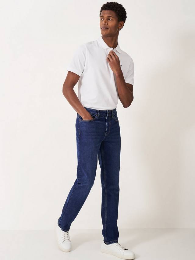 

Джинсы Spencer с прямыми штанинами Crew Clothing, Mid Blue