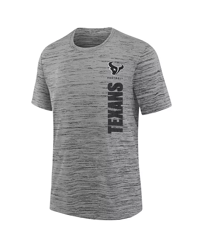 Футболка Houston Texans Sideline Velocity Performance для подростков, цвет вересковый уголь Nike — фото 2